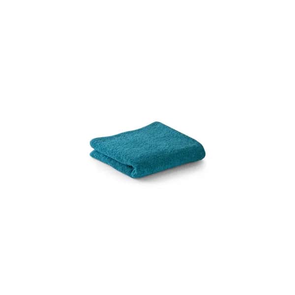 Handtuch (350 g/m²) aus Baumwolle (82%) und recycelter Baumwolle (18%) - BARDEM S - Hellblau