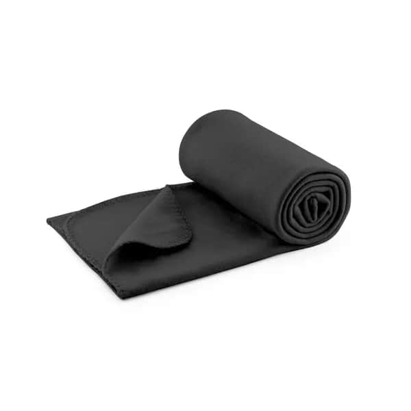 Fleece-Decke (180 g/m²) - SULENA - Schwarz