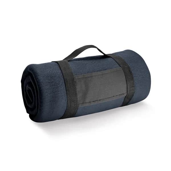 Fleecedecke (180 g/m²) mit abnehmbarem Griff - THORPE - Blau