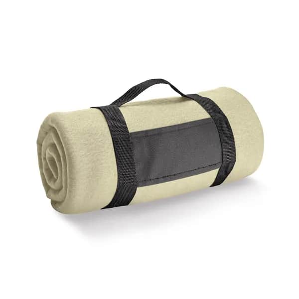 Fleecedecke (180 g/m²) mit abnehmbarem Griff - THORPE - Beige