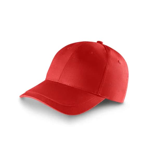 Mütze aus gebürsteter (65% recycelter) Baumwolle - RYAN - Rot