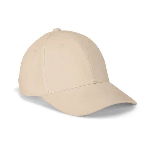 Kappe aus 100 % Baumwolle (260 g/m²) mit 6 Paneelen - NATHAN - Beige