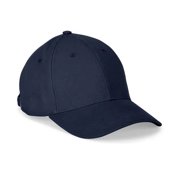 Kappe aus 100 % Baumwolle (260 g/m²) mit 6 Paneelen - NATHAN - Dunkelblau