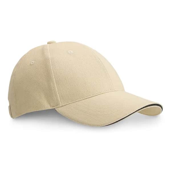 Sandwichmütze aus 100% Baumwolle (260 g/m²) - CHRISTOPHE - Beige