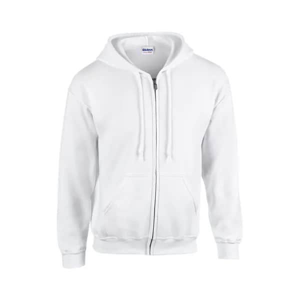 Kapuzensweatshirt mit Reißverschluss - GI18600 - weiß (-01)