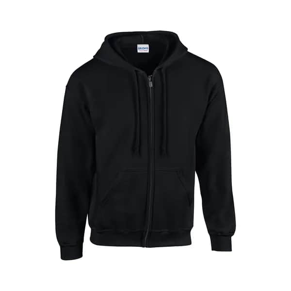 Kapuzensweatshirt mit Reißverschluss - GI18600 - schwarz (-10)