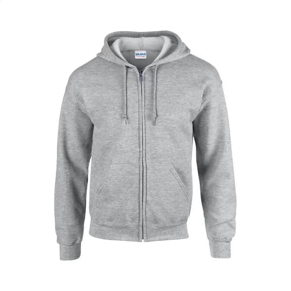 Kapuzensweatshirt mit Reißverschluss - GI18600 - hellgrau (-78)
