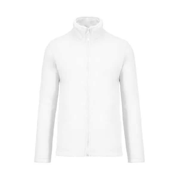 Fleecejacke mit durchgehendem Reißverschluss - KA911 - weiß (-01)
