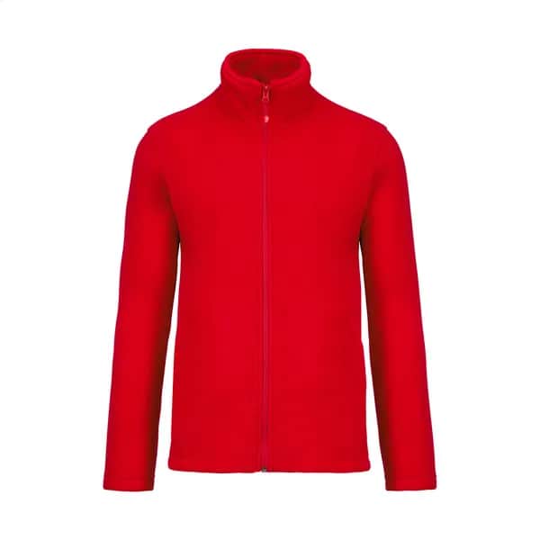 Fleecejacke mit durchgehendem Reißverschluss - KA911 - rot (-05)