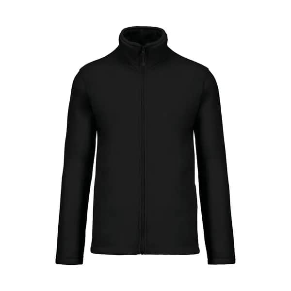 Fleecejacke mit durchgehendem Reißverschluss - KA911 - schwarz (-10)