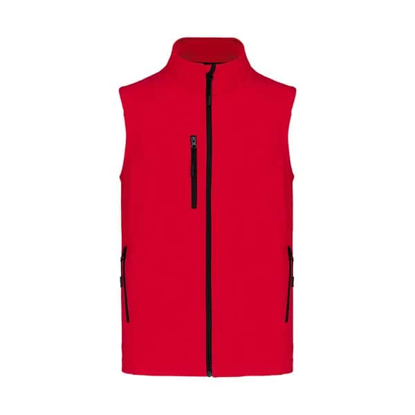Dreilagige Softshellweste - KA403 - rot (-05)