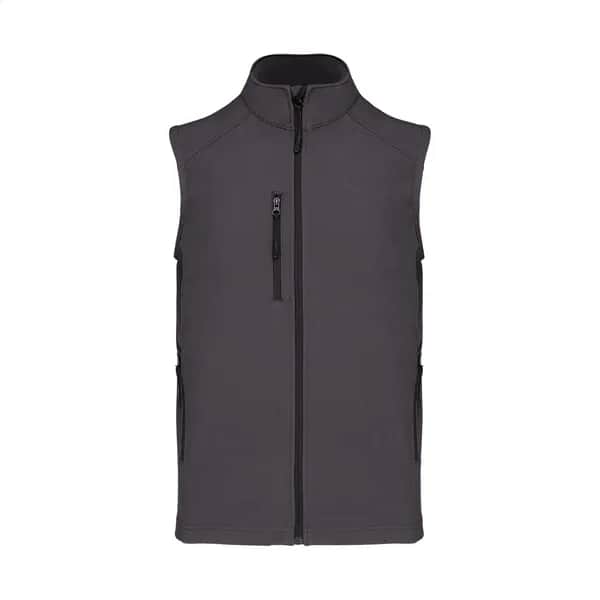 Dreilagige Softshellweste - KA403 - dunkelgrau (-80)