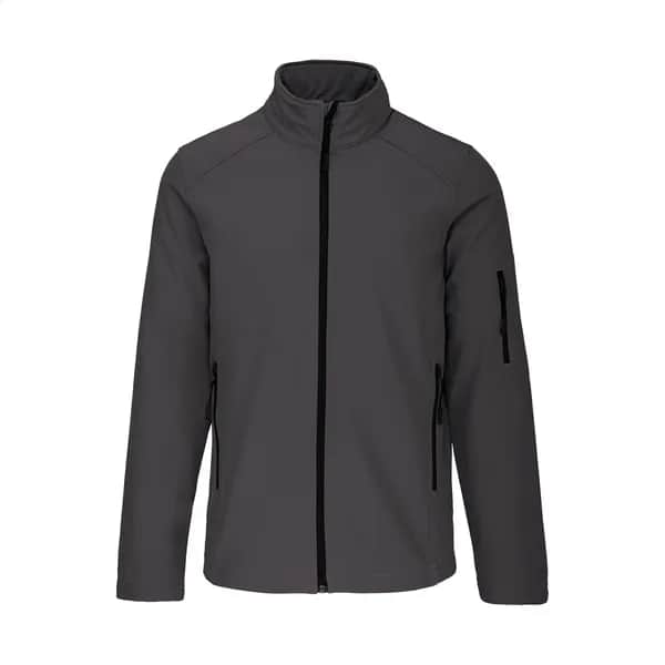 Dreilagige Softshelljacke - KA401 - dunkelgrau (-80)