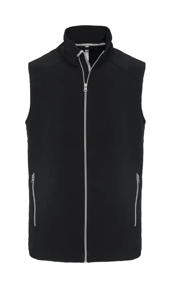 Doppellagige Softshellweste - KA423 - schwarz (-10)