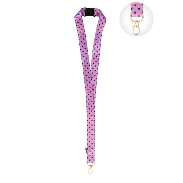 Individuelles Sublimationslanyard - Subyard Shine Safe - rosa (-97)