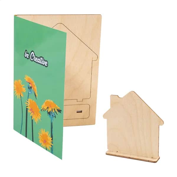 individuelle Puzzle-Postkarte, Haus - SendCraft - weiß (-A)
