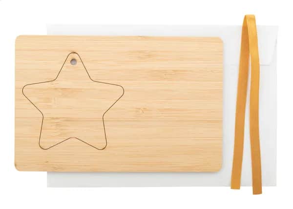 Weihnachtskarte - BooCard - natur (-C)