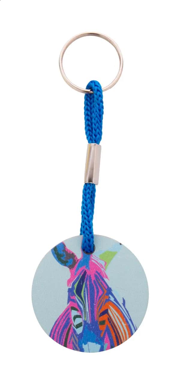 Individueller Schlüsselanhänger - Woody Plus A - blau (-06)