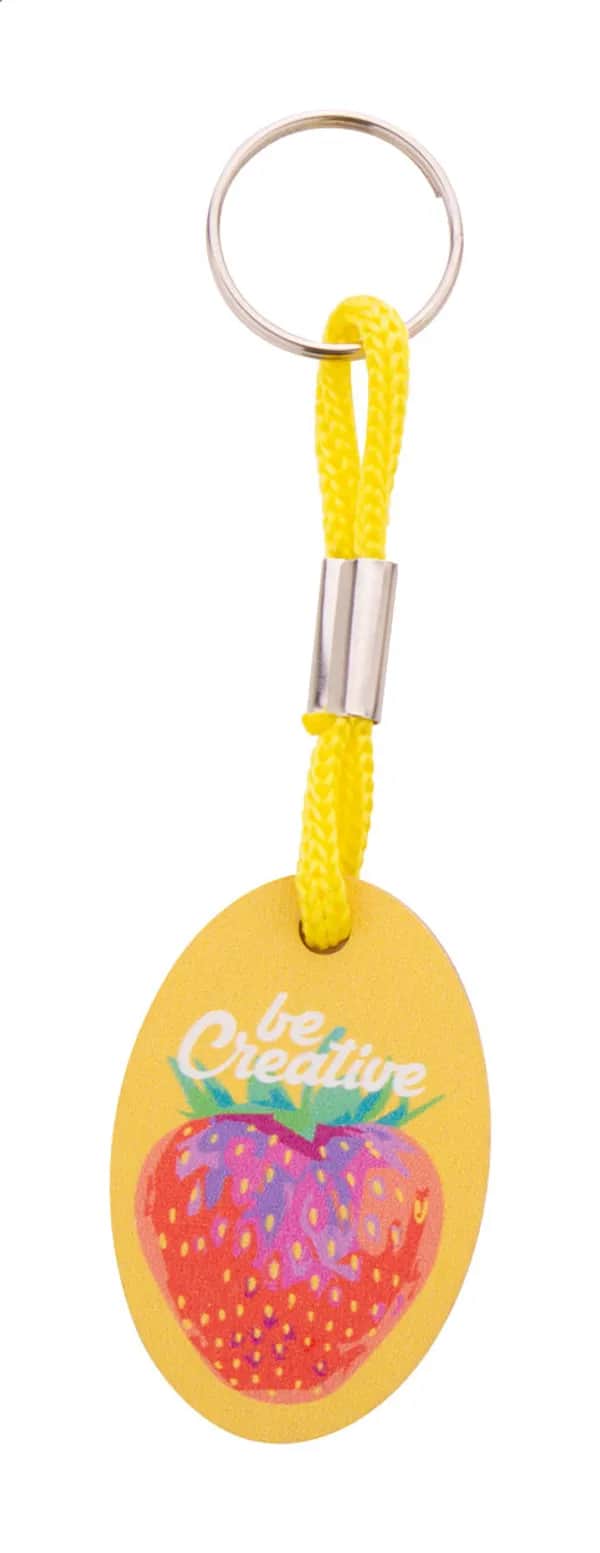 Individueller Schlüsselanhänger - Woody Plus B - gelb (-02)