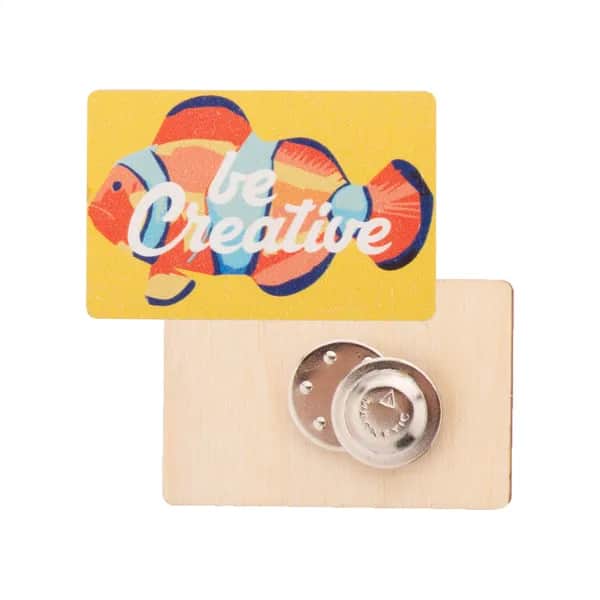 Individueller Anstecker - WooBadge - natur (-D)
