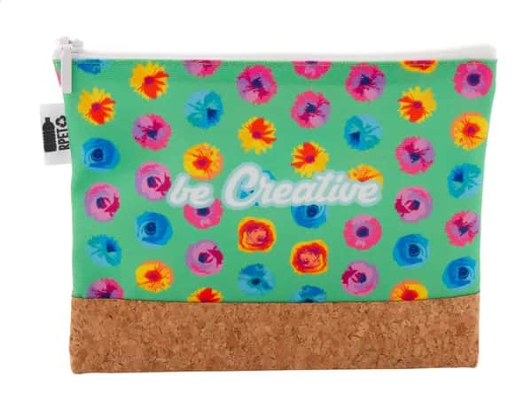 Individuelle Kosmetiktasche - CreaBeauty Cork M RPET - weiß (-01)