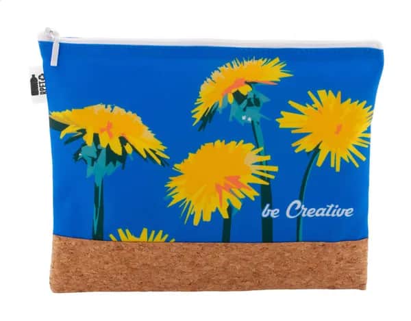 Individuelle Kosmetiktasche - CreaBeauty Cork L RPET - weiß (-01)