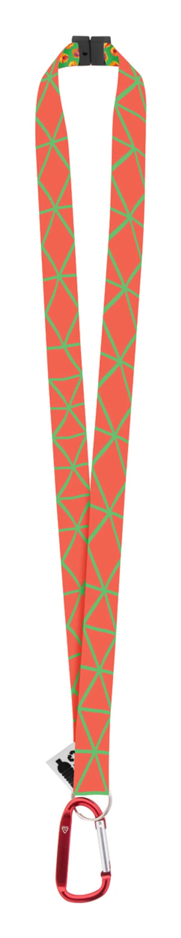 Lanyard mit Sublimationsdruck - Subyard XL Safe RPET - rot (-05)