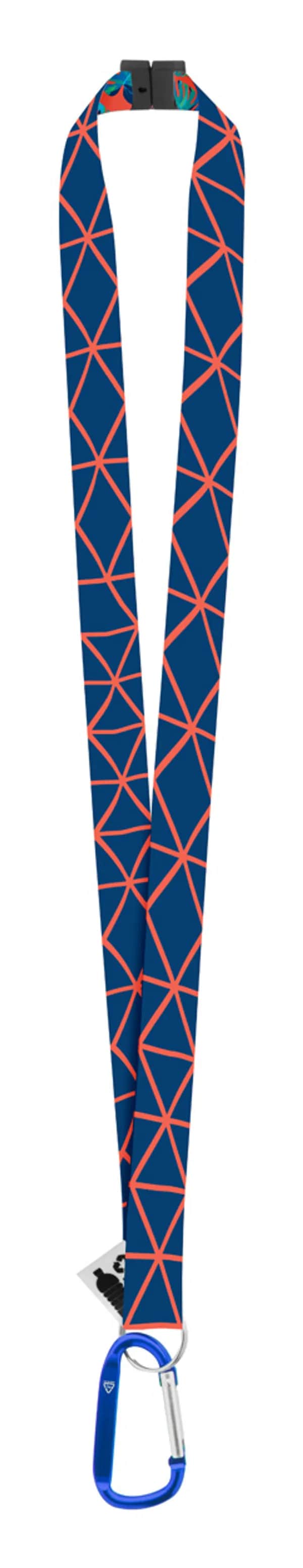 Lanyard mit Sublimationsdruck - Subyard XL Safe RPET - blau (-06)