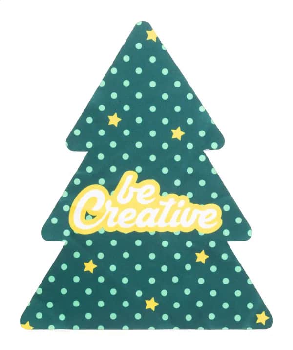 Individuelles Weihnachts-Brillenreinigungstuch - CreaClean Xmas - weiß