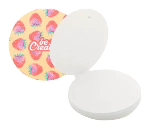 Individueller Haftnotizblock - CreaStick Seed Circle - weiß