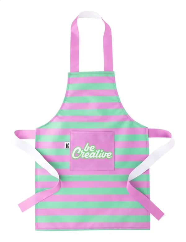 Individuelle RPET Schürze - CreaChef Kid - weiß