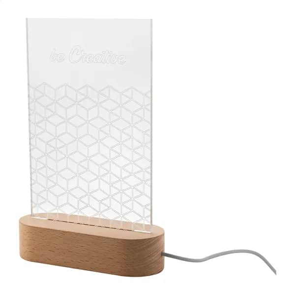 LED-Trophäe - Woodify - transparent (-B)