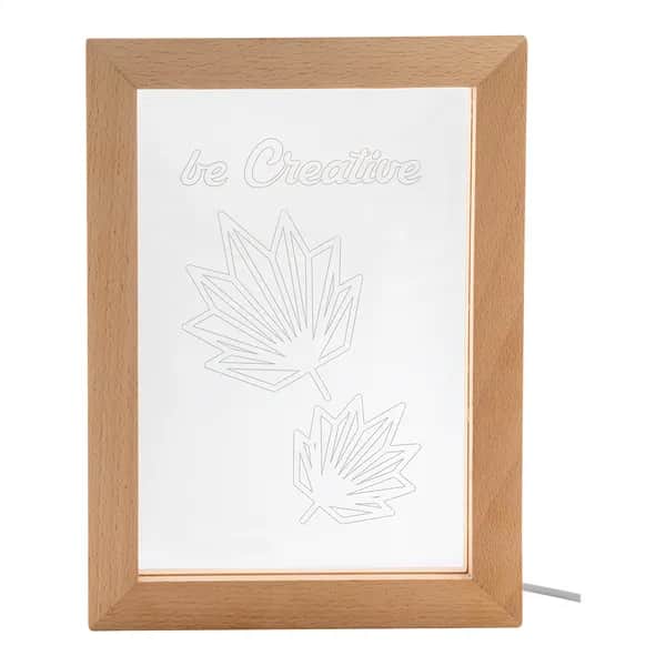 LED-Trophäe - Woodiframe - natur