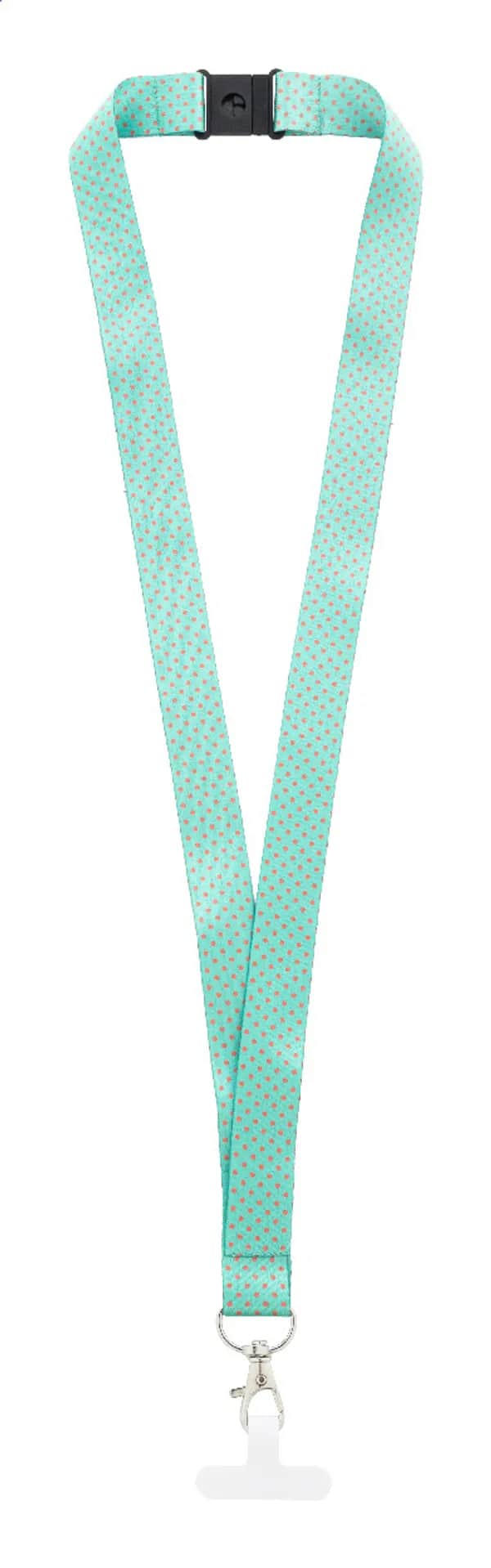 Individuelles Handyhalter-Lanyard RPET - Subyard Mobile Slim Safe - weiß (-01)