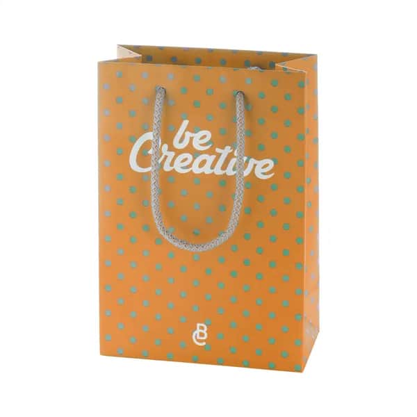 Papiertasche, medium - CreaShop M - weiß