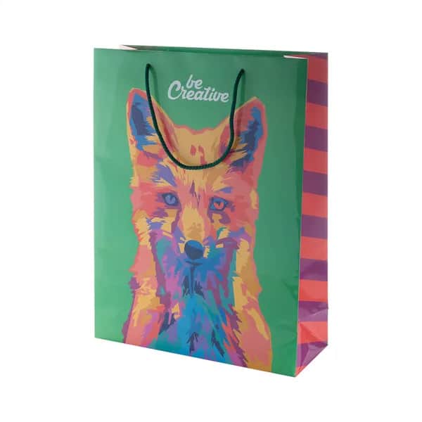 Papiertasche, groß - CreaShop L - weiß