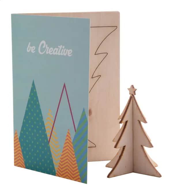 Weihnachtskarte, Tannenbaum - CreaX - natur (-A)