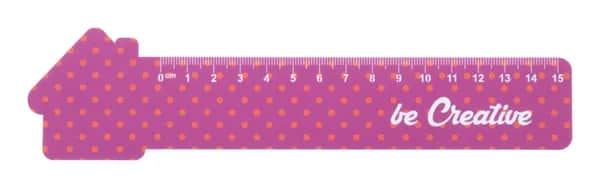 Lineal Haus, 15 cm - Couler 15 - weiß (-A)