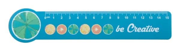 Lineal Haus, 15 cm - Couler 15 - weiß (-B)