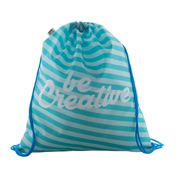individueller Turnbeutel - CreaDraw RPET - blau (-06)