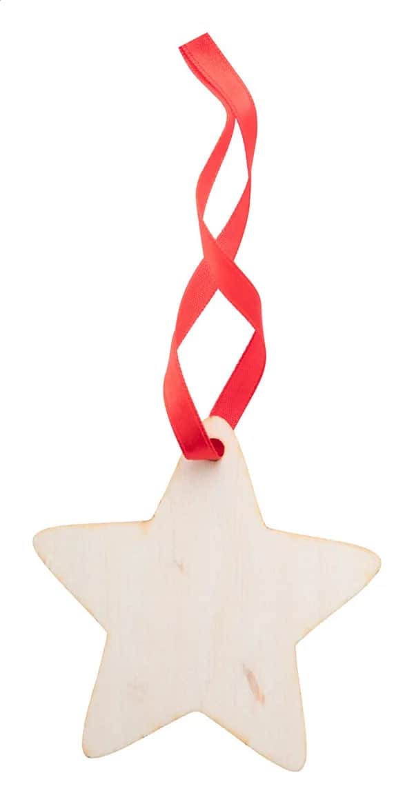 Weihnachtsbaumschmuck, Stern - WoXmas - natur (-A)