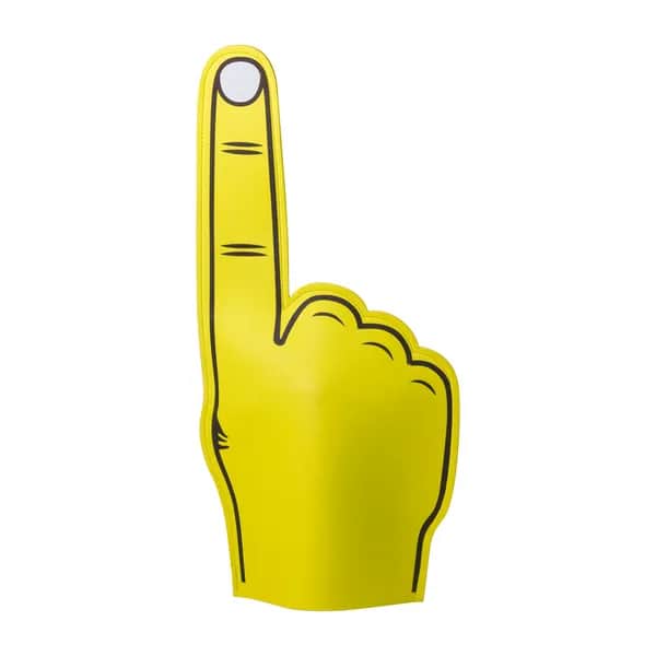 Schaumstoff-Hand - Fanly - gelb (-02)