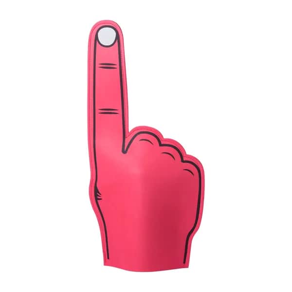 Schaumstoff-Hand - Fanly - rot (-05)