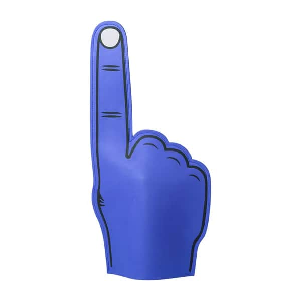 Schaumstoff-Hand - Fanly - blau (-06)
