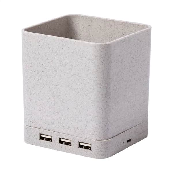 Multifunktionaler Stifteköcher - Ampdesk - beige (-00)