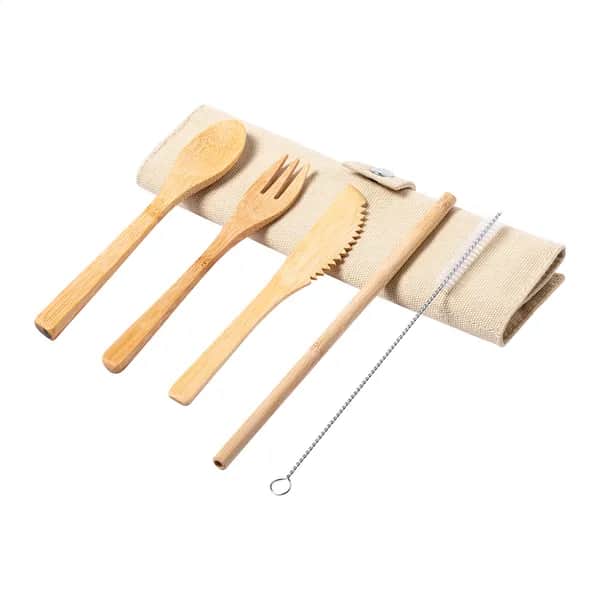 Besteck-Set - Rollery - natur