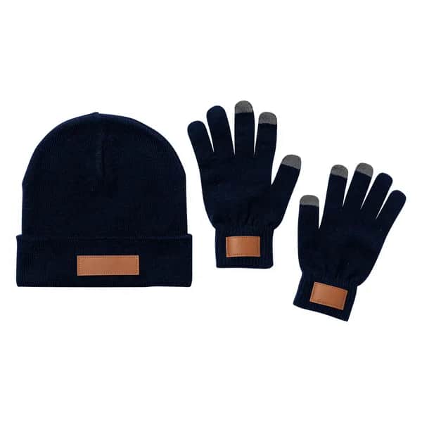 Mützen- und Handschuh-Set - Pashen - dunkelblau (-06A)
