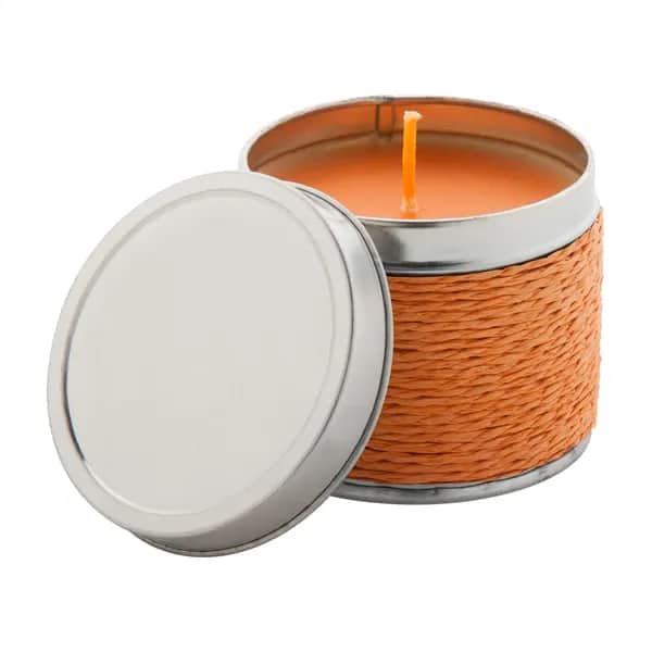 Duftkerze, Vanille. - Scendle - orange (-03)