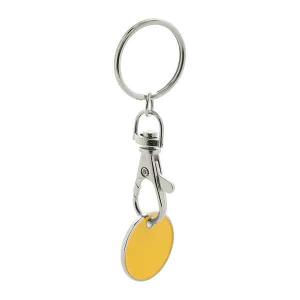 Schlüsselanhänger mit Einkaufswagen-Chip - Eurocoin - gelb (-02)