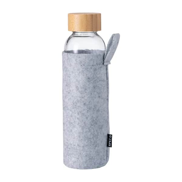 Glas-Trinkflasche - Tokol - dunkelgrau (-80)